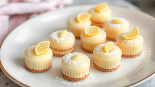 Mini gâteaux nantais individuels avec décoration de zestes de citron et poudre d’amandes