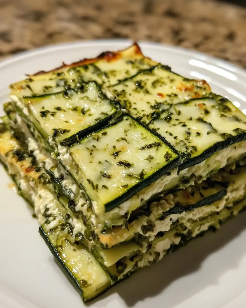 Courgettes fraîches, fromage de chèvre, feuilles de lasagnes, oignons et crème sur une table de cuisine