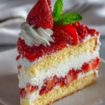 Fraisier mascarpone maison avec crème légère et fraises fraîches
