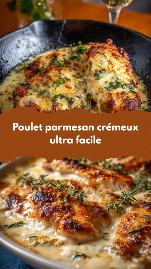 Poulet parmesan crémeux ultra facile
