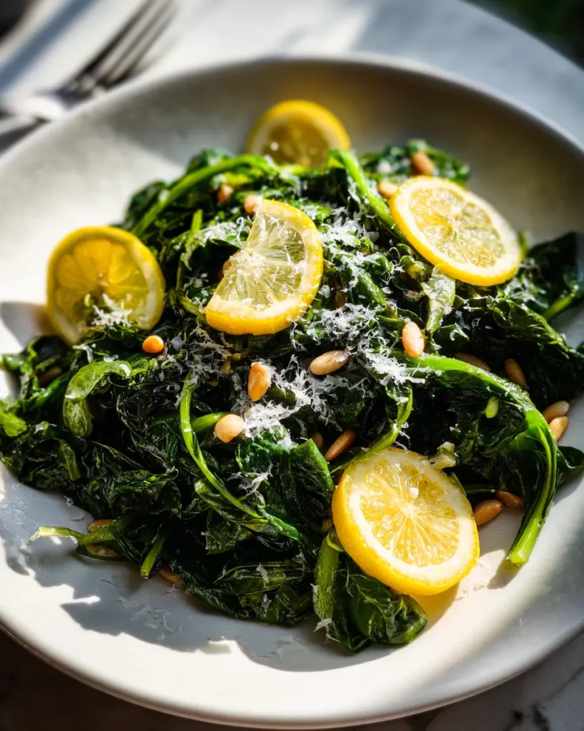 Feuilles de blettes sautées à l’italienne