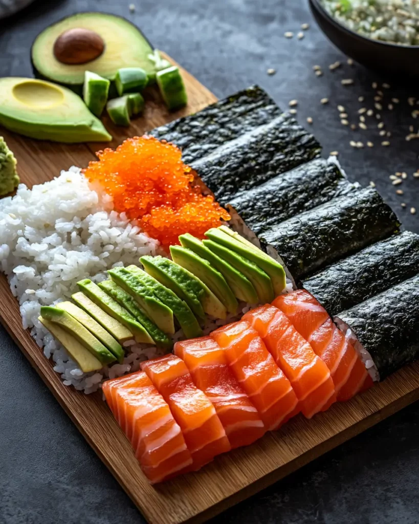  ingrédients pour préparer un taco sushi maison