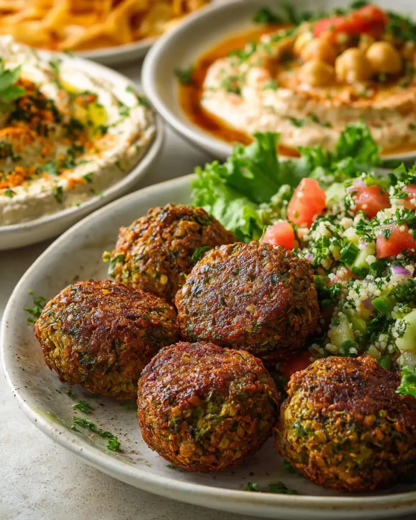 Recettes méditerranéennes végétariennes falafel et houmous